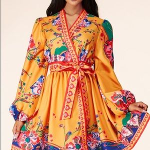 Brand new Tangerine summer wrap dress